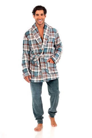 Mara-M Φλις Ρόμπα Σταυρωτή Τυρκουαζ-Καρο 1068-21