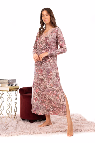 Mara-M Καφτάνι Βαμβακερό Λαχούρι Σομών 4452-22