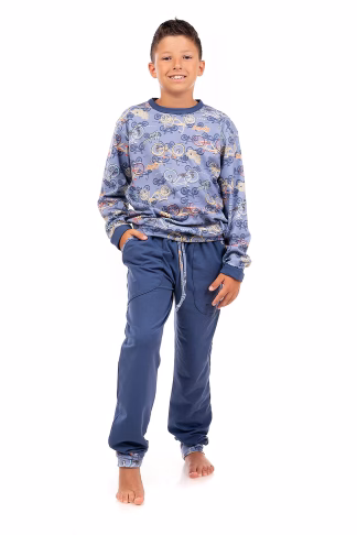 Mara-M Πιτζαμάκι Βαμβακερό Σιελ-Ραφ 569-13