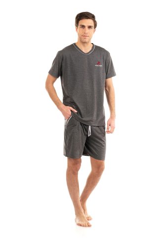 Πυτζάμα Ανδρική Βαμβακερή με V λαιμόκοψη 5504-15