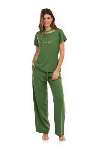 Σετ Βαμβακερό Μονόχρωμο με Κοντά Μανίκια 5509-20