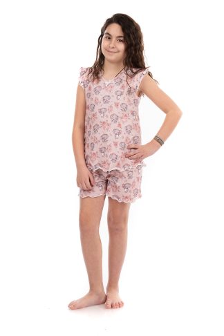 Πυτζαμάκι Βαμβακερό Εμπριμέ Ελεφαντάκια 580Α