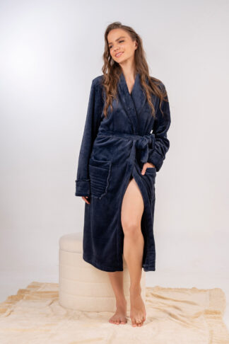 Mara-M Ρόμπα Fleece Ριγέ Σταυρωτή 1078Α