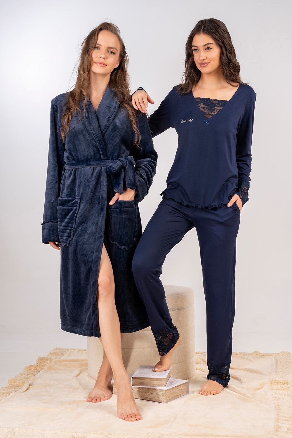Mara-M Ρόμπα Fleece Ριγέ Σταυρωτή 1078Α Mara-M Ρόμπα Fleece Ριγέ Σταυρωτή 1078Α