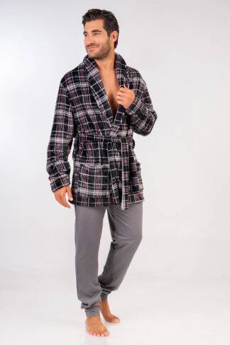 Mara-M Ρόμπα Fleece Καρώ Σταυρωτή 1082 Mara-M Ρόμπα Fleece Καρώ Σταυρωτή 1082